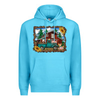 Ocean Blue western barn with farm animals Premium Hoodie - RanaPortraitStore