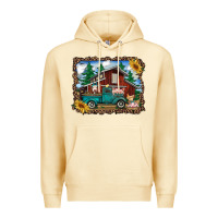 Pina Colada western barn with farm animals Premium Hoodie - RanaPortraitStore