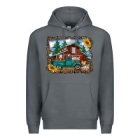 Rock western barn with farm animals Premium Hoodie - RanaPortraitStore