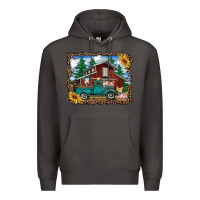 Smoke western barn with farm animals Premium Hoodie - RanaPortraitStore