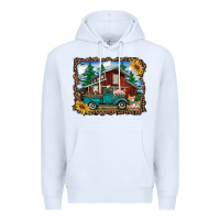 White western barn with farm animals Premium Hoodie - RanaPortraitStore