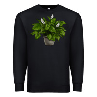 Black Peace Lily Premium Sweatshirt - LillyAllenDesigns