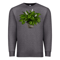 Charcoal Heather Peace Lily Premium Sweatshirt - LillyAllenDesigns