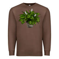 Chestnut Peace Lily Premium Sweatshirt - LillyAllenDesigns