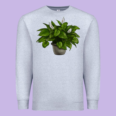Peace Lily Premium Sweatshirt Designed By Lillyallendesigns