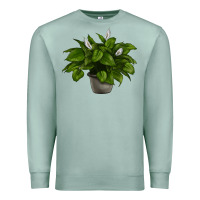 Seafoam Peace Lily Premium Sweatshirt - LillyAllenDesigns