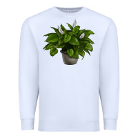 White Peace Lily Premium Sweatshirt - LillyAllenDesigns