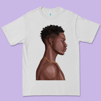 Premium Tee afro black man