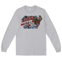 Moon Dust i back the blue eagle Long Sleeve Tee - NancyCooperArtShop