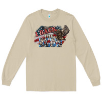 Mushroom i back the blue eagle Long Sleeve Tee - NancyCooperArtShop
