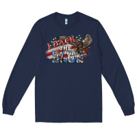 Navy i back the blue eagle Long Sleeve Tee - NancyCooperArtShop