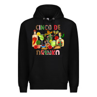 Black cinco de drinko Premium Hoodie - JahusDesignShop