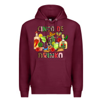 Burgundy cinco de drinko Premium Hoodie - JahusDesignShop
