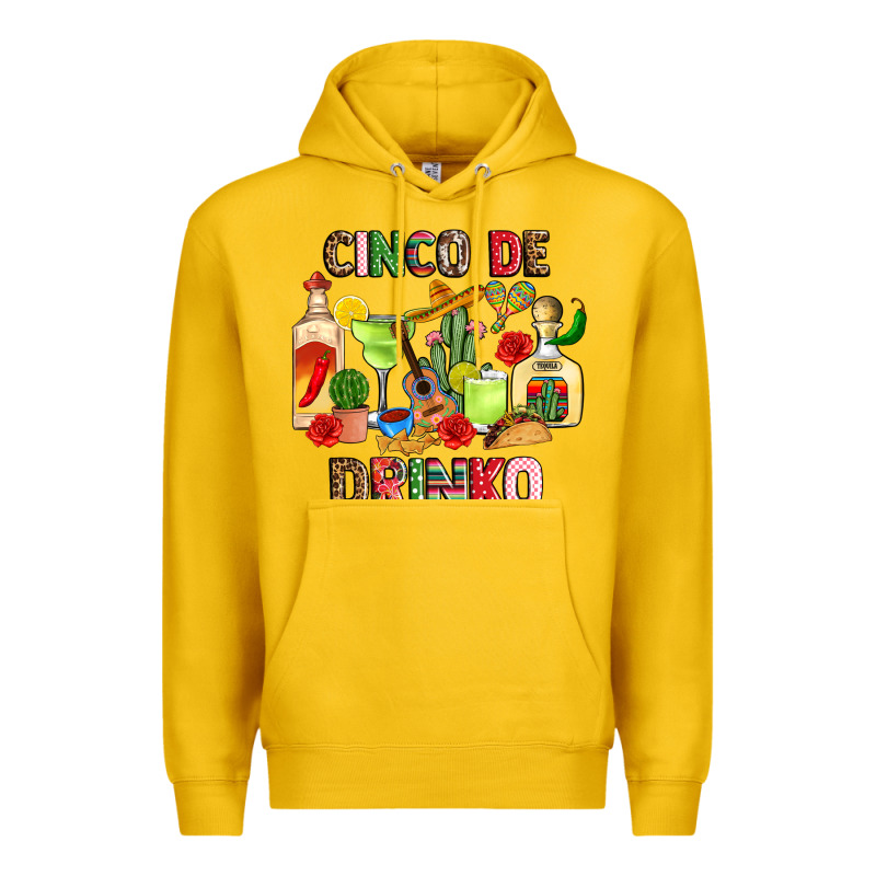 Cinco De Drinko Premium Hoodie by JahusDesignShop | Teevron
