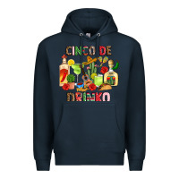 Navy cinco de drinko Premium Hoodie - JahusDesignShop