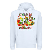 White cinco de drinko Premium Hoodie - JahusDesignShop