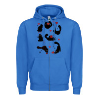 True Royal valentine cat Zipper Hoodie - MaliasSmallBusiness