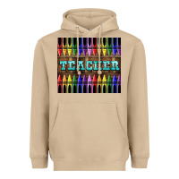 Mushroom Teacher Crayons Tumbler Heavyweight Hoodie - LillyAllenDesigns