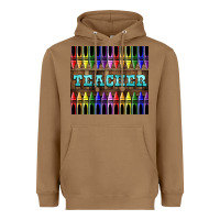 Toasted Coconut Teacher Crayons Tumbler Heavyweight Hoodie - LillyAllenDesigns
