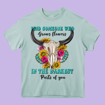 Find Someone Who In The Darkest Parts Of You Heavy Core Tee Designed By Texasbilliewilder