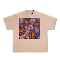 Burro pumpkin flower halloween seamless pattern Urban Heavy Tee - BundleAndBundleShop