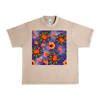 French Oak pumpkin flower halloween seamless pattern Urban Heavy Tee - BundleAndBundleShop