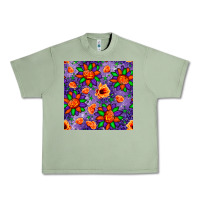 Oil Green pumpkin flower halloween seamless pattern Urban Heavy Tee - BundleAndBundleShop