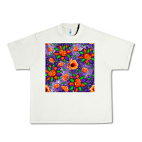 Pistachio pumpkin flower halloween seamless pattern Urban Heavy Tee - BundleAndBundleShop