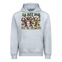 Heather Grey im just here for the crawfish Urban Hoodie - CowGirlArtShop