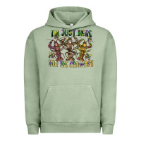 Pigment Oil Green im just here for the crawfish Urban Hoodie - CowGirlArtShop