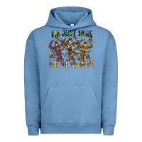 Pigment Pebble Blue im just here for the crawfish Urban Hoodie - CowGirlArtShop