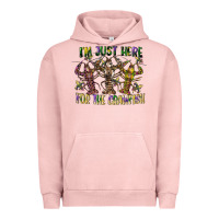 Pigment Salmon im just here for the crawfish Urban Hoodie - CowGirlArtShop