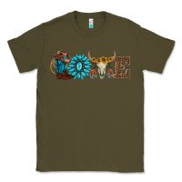 Army Green western love Classic Tee - AdoDesignShop
