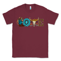 Burgundy western love Classic Tee - AdoDesignShop