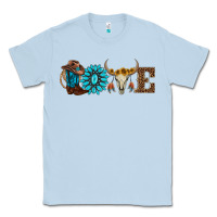Dusty Blue western love Classic Tee - AdoDesignShop