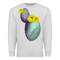 Dove Grey Opunthia Santa Rita Cactus Premium Sweatshirt - LillyAllenDesigns