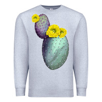 Heather Grey Opunthia Santa Rita Cactus Premium Sweatshirt - LillyAllenDesigns