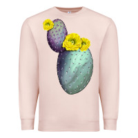 Pale Pink Opunthia Santa Rita Cactus Premium Sweatshirt - LillyAllenDesigns