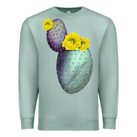 Seafoam Opunthia Santa Rita Cactus Premium Sweatshirt - LillyAllenDesigns