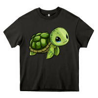 Asphalt cute turtle Heavy Core Tee - Zillion Design Studio