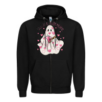 Black boo jee valentine Zipper Hoodie - MaliasSmallBusiness