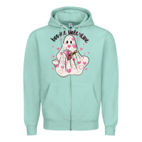 Seafoam boo jee valentine Zipper Hoodie - MaliasSmallBusiness