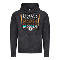 Vintage Black baseball mama mama mama Vintage Hoodie - CowhideDigitalArt