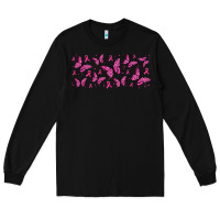 Black breast cancer butterflies Long Sleeve Tee - Jasminsmagicworld