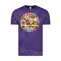 Cloud Purple Merry Christmas Coffee Cups Vintage Tee - Artiststas
