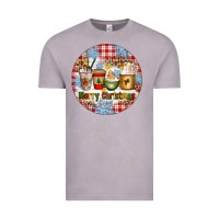 Merry Christmas Coffee Cups Vintage Tee | Teevron