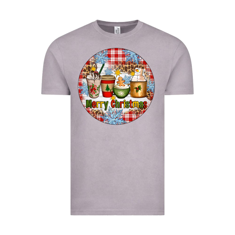 Merry Christmas Coffee Cups Vintage Tee by Artiststas | Teevron