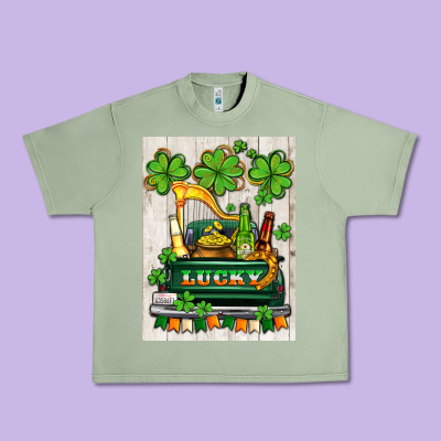 Lucky Truck Urban Heavy Tee Designed By Adodesignshop