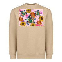 Mushroom Sunflowers Turtle Heavyweight Sweatshirt - Artiststas