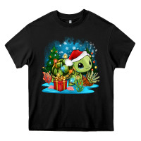 Black christmas turtle Heavy Core Tee - Zillion Design Studio